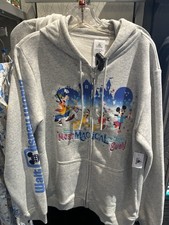 2026 Disney Parks WDW Most Magic Day Mickey  Friends Zip Up Hoodie Adult L NWT