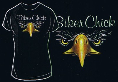 TEE SHIRT HAUTE QUALITE MANCHES LONGUES  BIKER TETE D'AIGLE . S  M L XL XXL XXXL