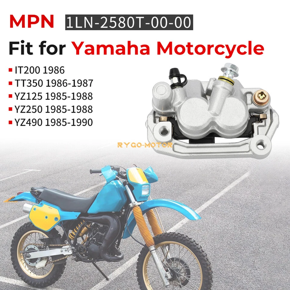 Pinza de freno delantera nueva con pastillas para YAMAHA YZ125 YZ250 85-88 YZ490 85-90 Foto 2 de 4