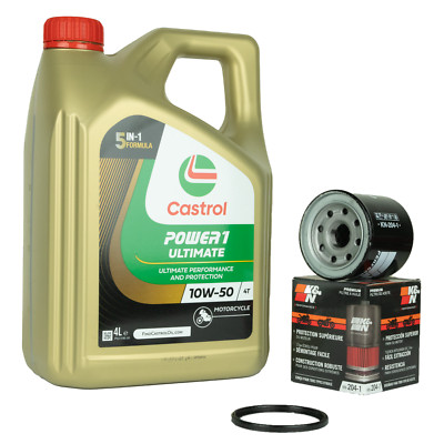 Yamaha YZF-R1 Ölwechselset Öl Ölfilter Castrol Power1 Racing 10w50 RN19 RN22 RN3