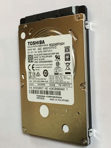 Toshiba MQ02ABF050H 500GB 64MB SATA 2.5" Laptop SSHD Solid State Hybrid Hard - Imagen 2 de 6