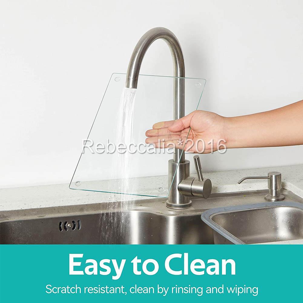 AU 30*40CM Chopping Board Cutting Board Tempered Glass Cut Bench