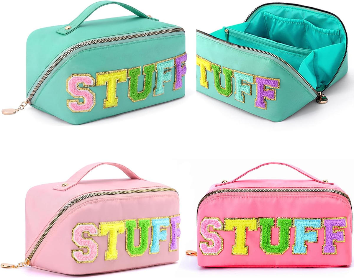 3Pcs Stoney Clover Preppy Makeup Bag, Stuff Bag Travel Makeup Cosmetic Bag,  Chen