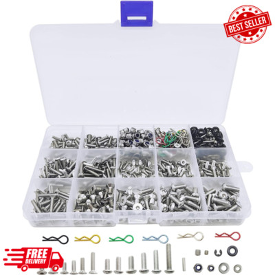 710pcs Universal RC Screw Kit 304 Stainless Steel Screws Assortment Set Hard
