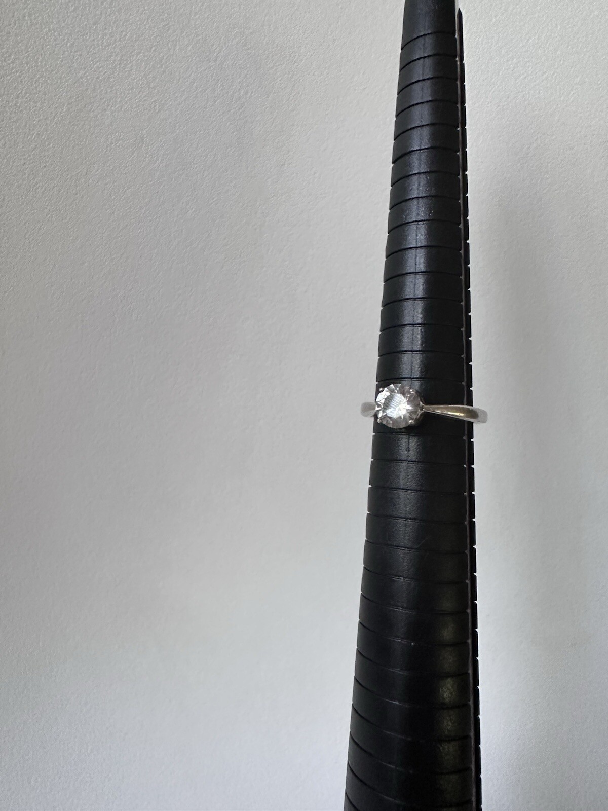 Round Simulated Diamond Solitaire Engagement Ring… - image 7