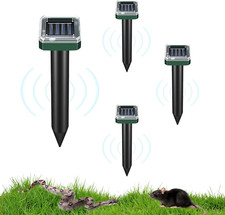 Repellente Ultrasuoni per Talpe, 4 Pezzi, Dissuasori per Talpe, Repellente per S