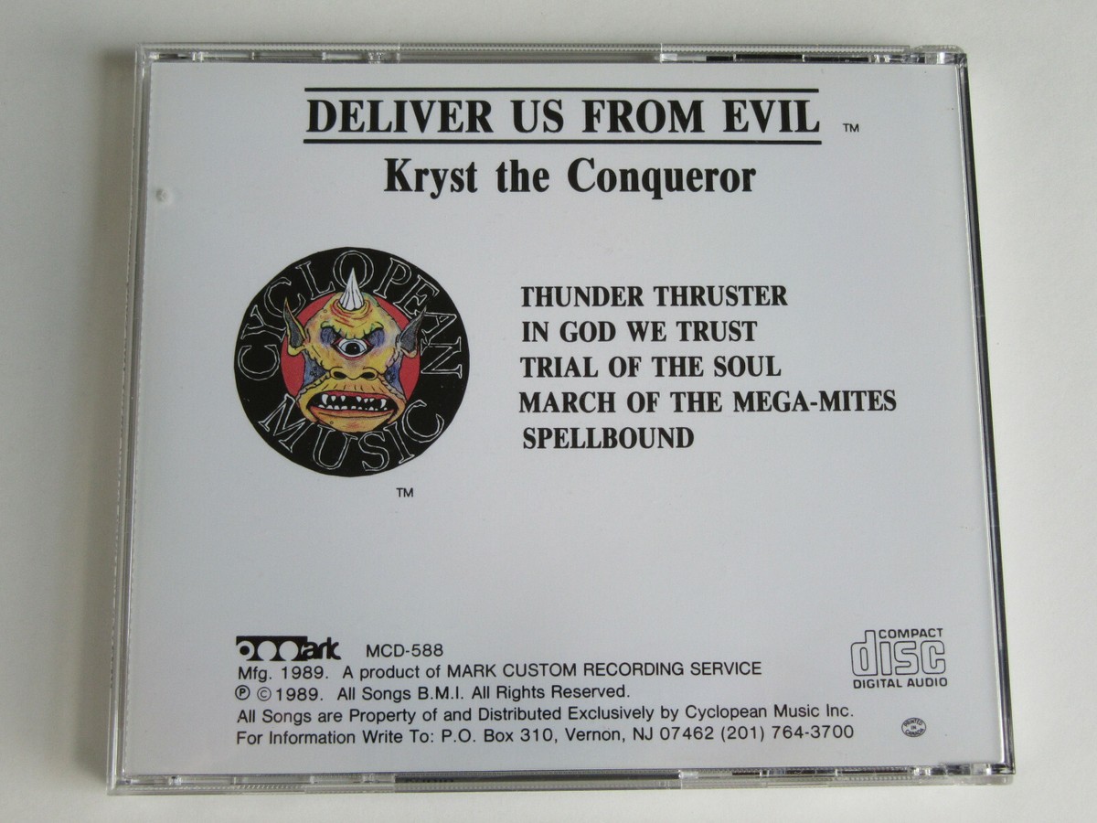 KRYST THE CONQUEROR Deliver Us From Evil CD 1989 MEGA RARE