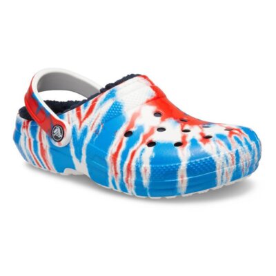 Mens Crocs Classic Tie Dye Lined Clog Blue 206341-4CN NWT Amazon.com | Crocs Unisex-Child Kids main image 3