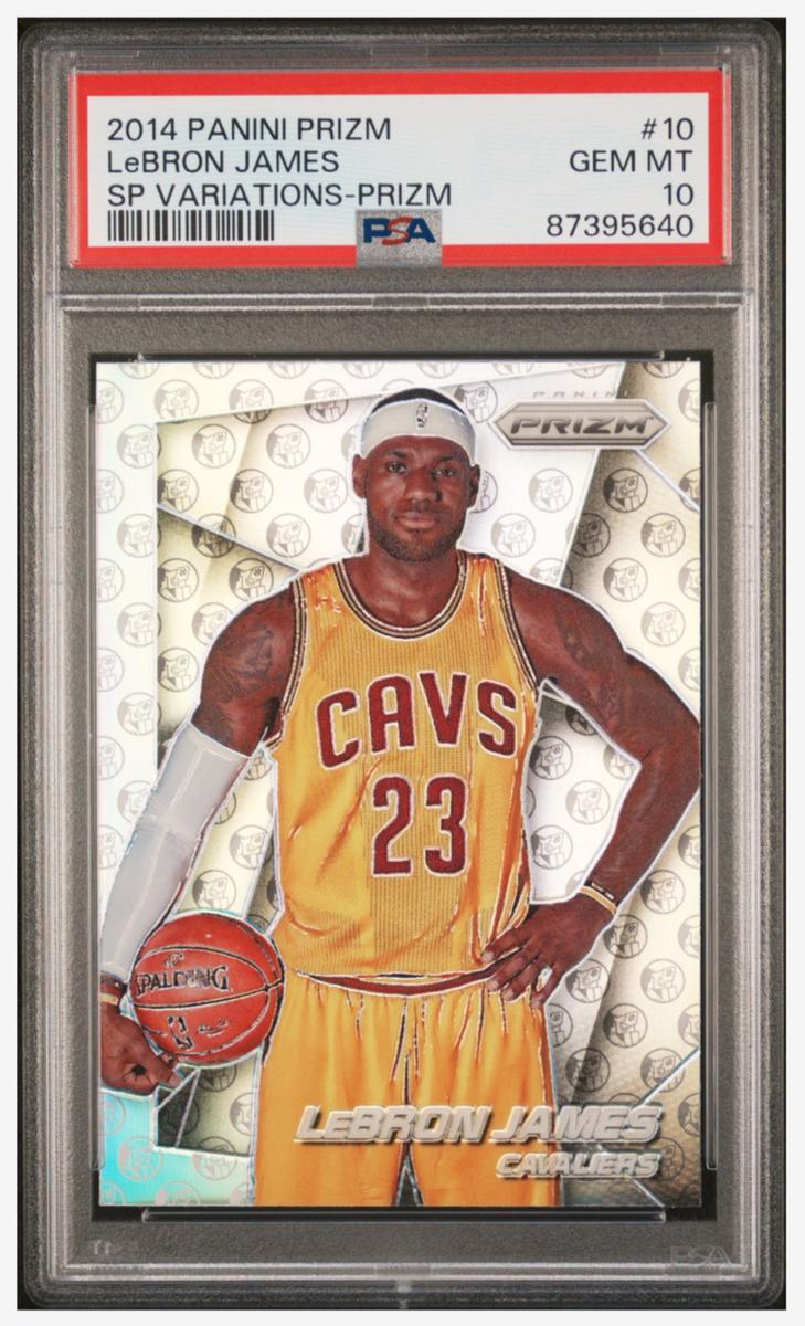 2014 PANINI PRIZM LeBRON JAMES SP VARIATIONS PRIZM #10 CAVALIERS 