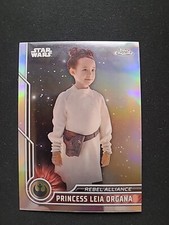 Princess Leia Organa 2023 Topps Chrome Star Wars Refractor 17