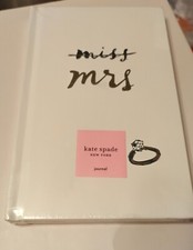 Kate Spade New York Bridal Journal, 8.25" X 5.25" Bound Notebook Ms/Mrs.