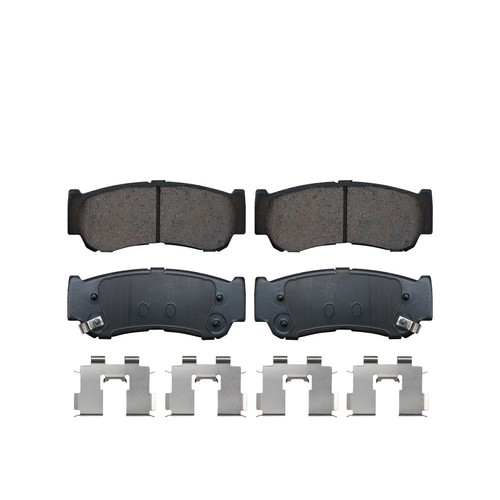 Rear Disc Brake Rotors Ceramic Brake Pads for 2007 2008 2009 Hyundai Santa Fe - Picture 7 of 7