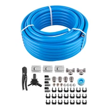 3/4" Compressed Air Line System Master Shop Piping Set Kit 100 Feet Aluminum New