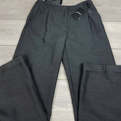 Gattinoni Damen Italienische Hose Anzughose Größe Tg.42 W29'' GRAU