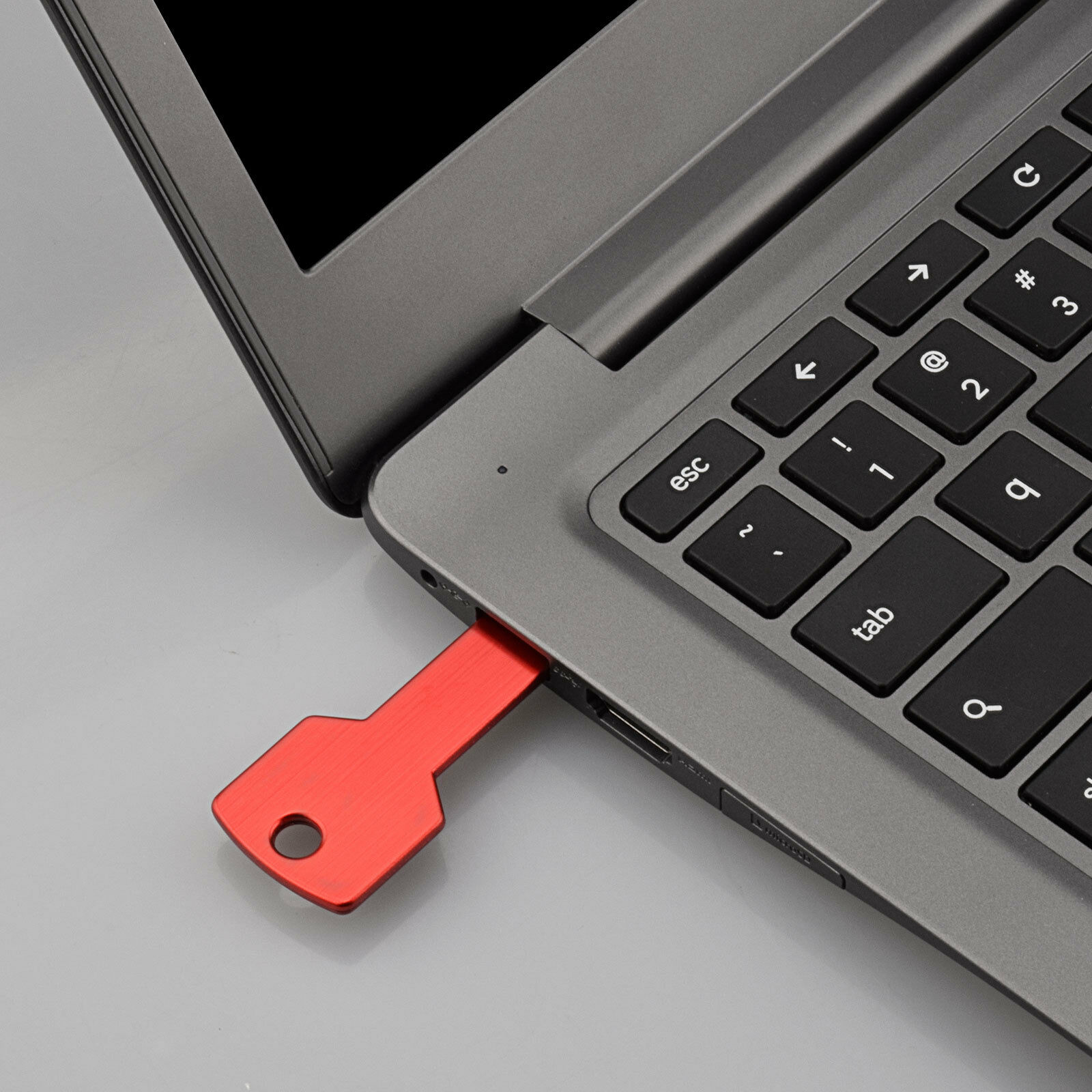 Lote de 1-10 unidades de memoria USB 2.0 de 32GB, memoria flash con diseño de llave metálica, almacenamiento, imagen 4