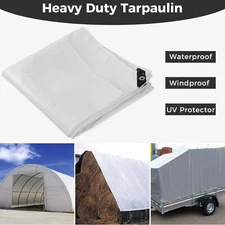 Heavy Duty Waterproof Tarp Poly Canopy Tent Shelter Cover 14 Mil Tarpaulin Shade