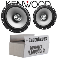 Kenwood Lautsprecher FüR Renault Kangoo 2 Front 16Cm Koax Auto Boxen Einbauset
