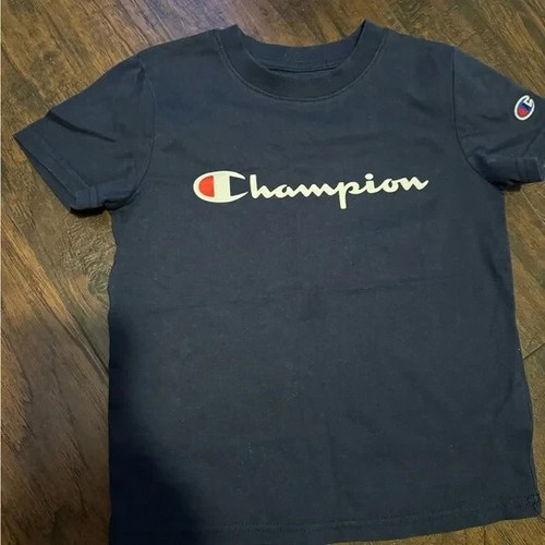 Champion Shirt Little Boys Sz 6 Dark Blue