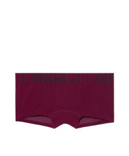 Victoria's Secret PINK Seamless Boyshort Panty Deep Ruby Logo
