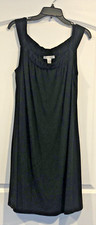 VTG White House Black Market Ladies Black Dress Sz Large RN 111459 Made In USA.