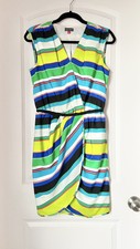 Vince Camuto Sleeveless Multicolored A-line Mini Dress 4.