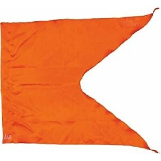 1 Metro MANDIR AZAFRÁN Color BANDERA JHANDA DHVAJ Dhvaja DHWAJA Templo HINDU Puja Foto 3 de 3