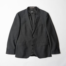    HUGO BOSS H-Jasper-MM-C-224 Single-breasted Wool blend Stretch Suit Jacket