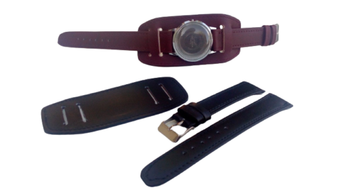 Bracelet montre avec plaque américaine modèle classique dispo de 12mm à 20mm, - Photo 1/2
