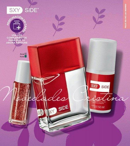 3 Pc Set Avon Sxy Side for Her Eau de Toilette Spray, Deodorant \u0026 Rollette  | eBay