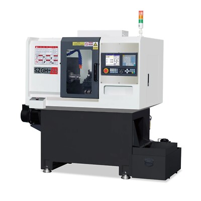 Metal Processing Automatic Precision 2 axis CNC Lathe Slant Bed Turning Machine