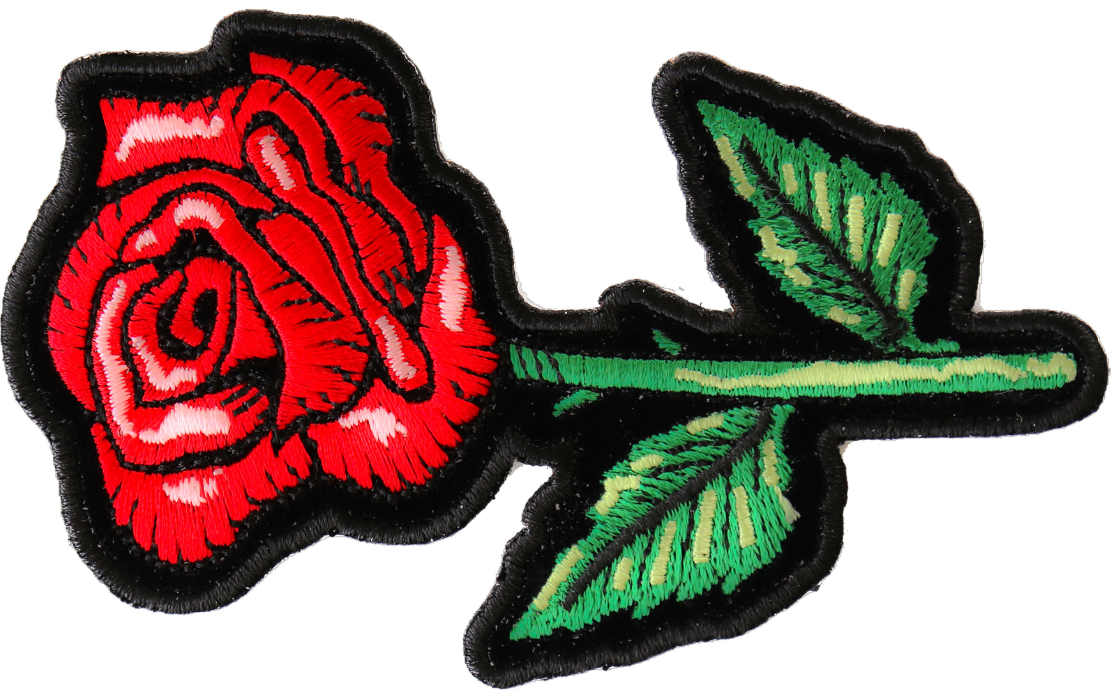 Red Rose Patch - 4.1x2.5 inch - P6545
