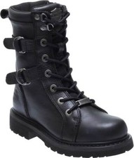 Harley-Davidson Women's Maridell 7-Inch Black Leather Motorcycle Boots D87160