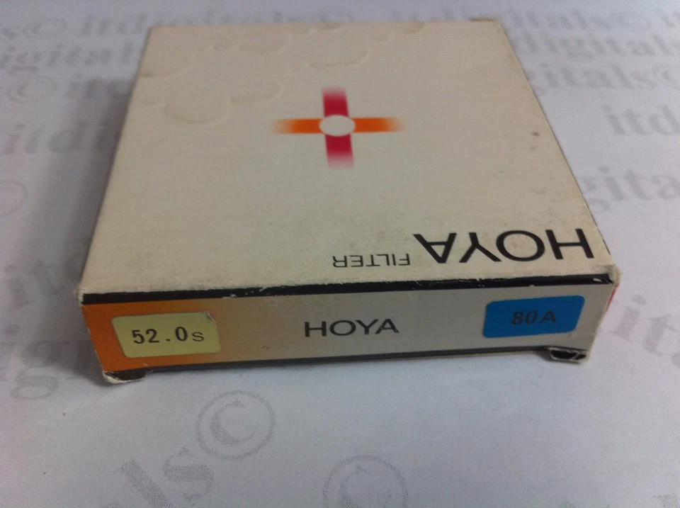 52mm Hoya 80A 80-a 80 a Light Balancing Blue Glass Lens Filter 52 mm B5280AGB - Image 2 of 3