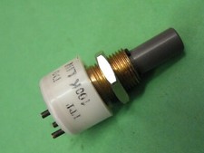 ITT Erie 16mm Potentiometer  100K Lin 6.3mm D Flat spindle Control A10 14g GZ24