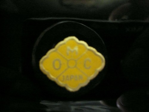 Plato baratija cuadrado vintage Otigiri porcelana negra oro pavos reales década de 1950 Japón - Imagen 4 de 4