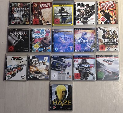 Playstation 3 Spielesammlung Konvolut 16 Spiele / Call of Duty / Need for Speed