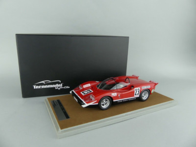 TECNOMODEL 1/18 - ABARTH 2000S 1969 Silverston #23 E. SWART TM18-58B Limited Edi