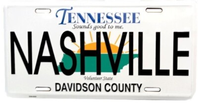 US Nummernschild Nashville - Sounds good to me  - 30x15 cm Tennessee