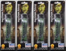 4-SET GREEN CREAM MAKEUP Rubies Witch Face Halloween Stage Washable MADE IN USA