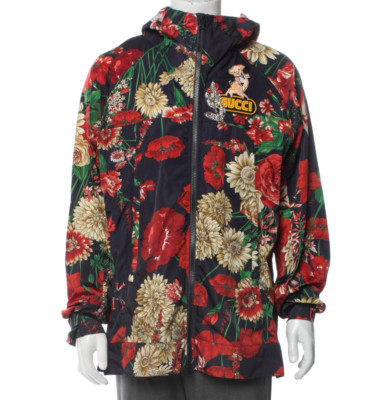 BNWT GUCCI Flora Print Jacket Windbreaker M | US34, IT44 Oversized RT $2800.00
