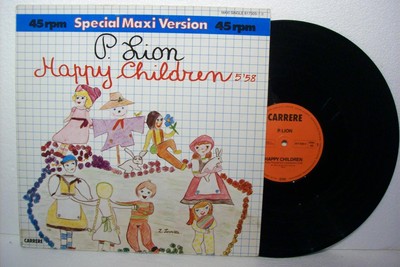 12'' P. LION---HAPPY CHILDREN (ITALO) (EX)