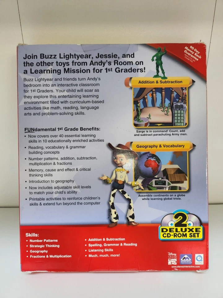 Disney Pixar Learning 1st Grade Toy Story_2 Deluxe CD-ROM SET - Image 4 of 4