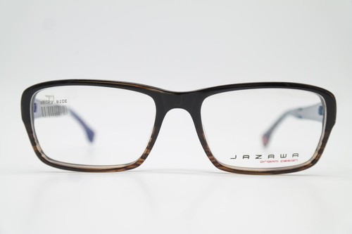 Brille JAZAWA KASAZURI 2060 Schwarz Braun Metallic Eckig Brillengestell Neu