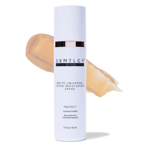 DRMTLGY Matte Tinted Moisturizer SPF 46 – Anti-Aging Face Sunscreen & Lightweigh - 第 11/12 張圖片
