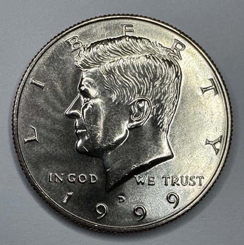 1999-D Kennedy Half Dollar 50cent Piece Coin from US Mint Set. Uncirculated BU