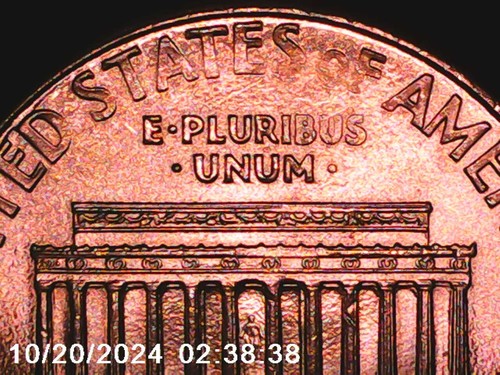 1997 D - REVERSE GREASE ERROR - 1C - LINCOLN MEMORIAL CENT #143101 - Picture 7 of 9