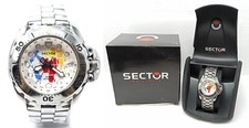 Orologio Sector 600 gmt 24h diver 200 meters all stainless steel 48mm deep clock