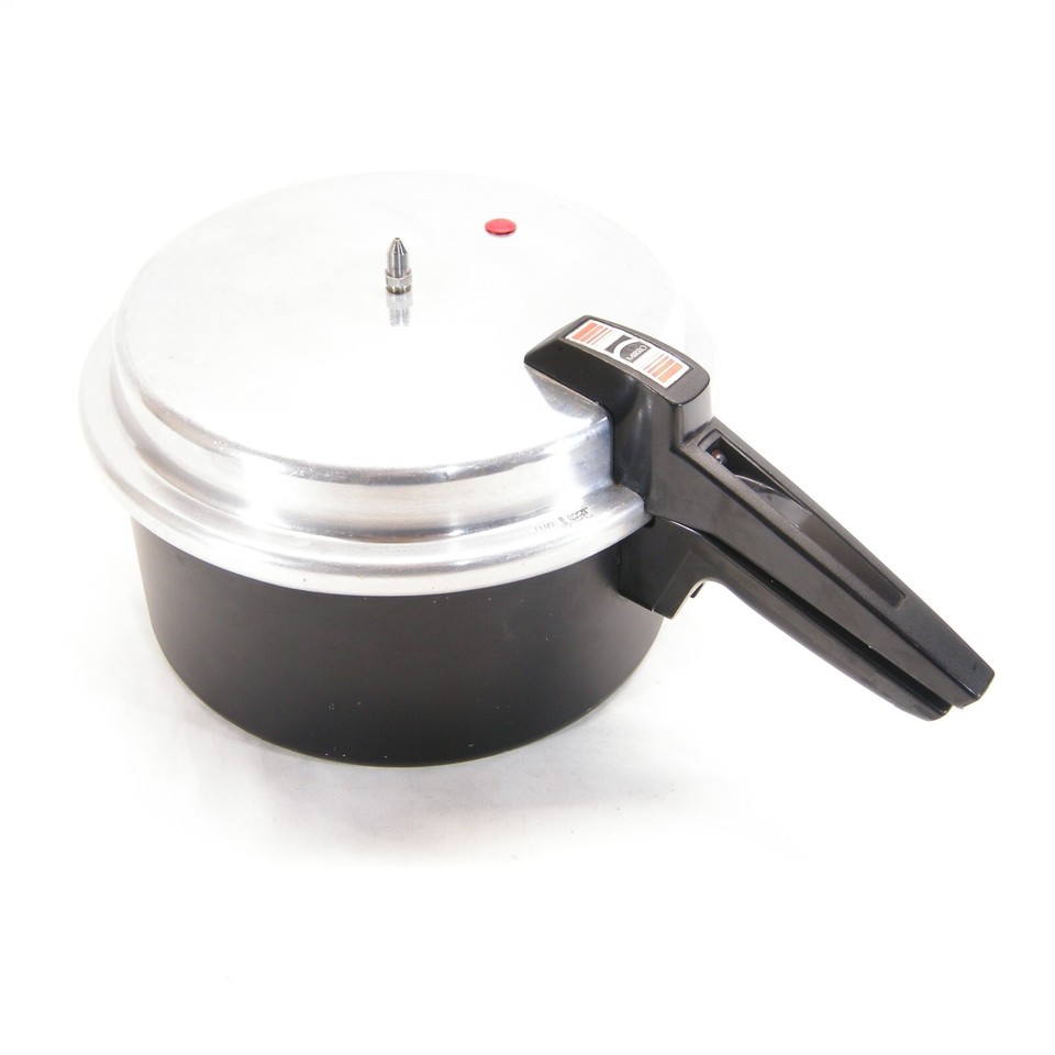 Mirro Speed 6 Quart Pressure Cooker Aluminum Black Made in USA w