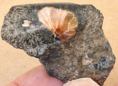 Unique Thomsonite Nodule in Basalt Host Rock - Copper Mine Michigan Keweenaw
