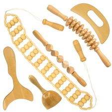 6-in-1 Wood Therapy Massage Tools Lymphatic Drainage Massager Kit - Maderot...
